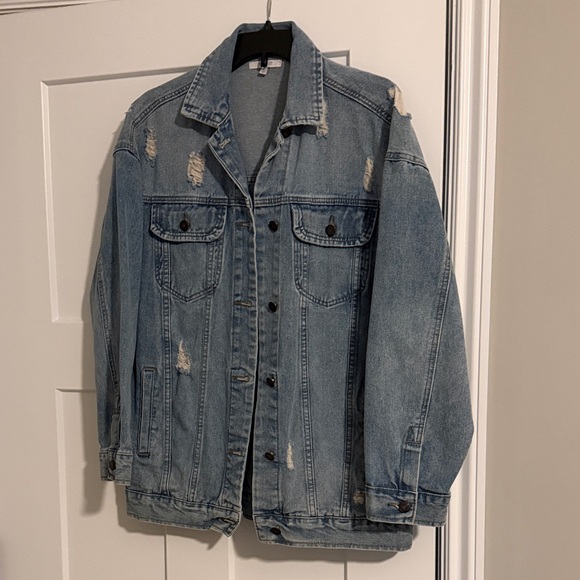 Distressed Denim Jacket - Picture 1 of 3